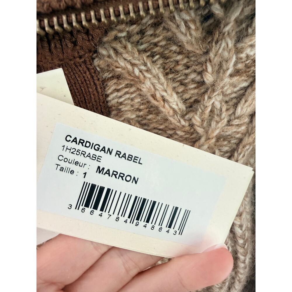 NWT BA&SH RABEL knitted zip cardigan sweater - Picture 5 of 5
